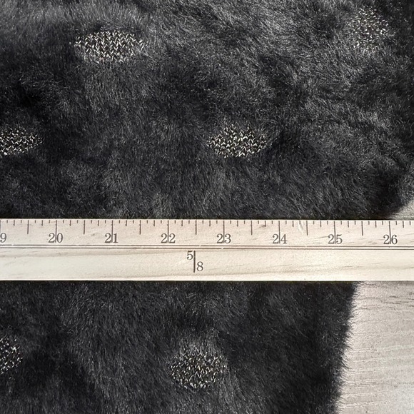 Marine Layer Black Sparkle Dot Fuzzy Chenille Crewneck Sweater Size‎ L - Picture 8 of 13